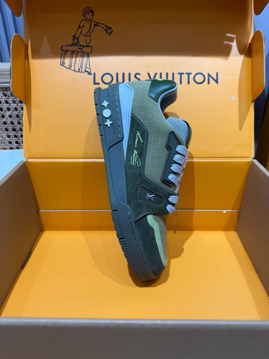 Sneakers Trainer 'Kaki Vert' — vue 33