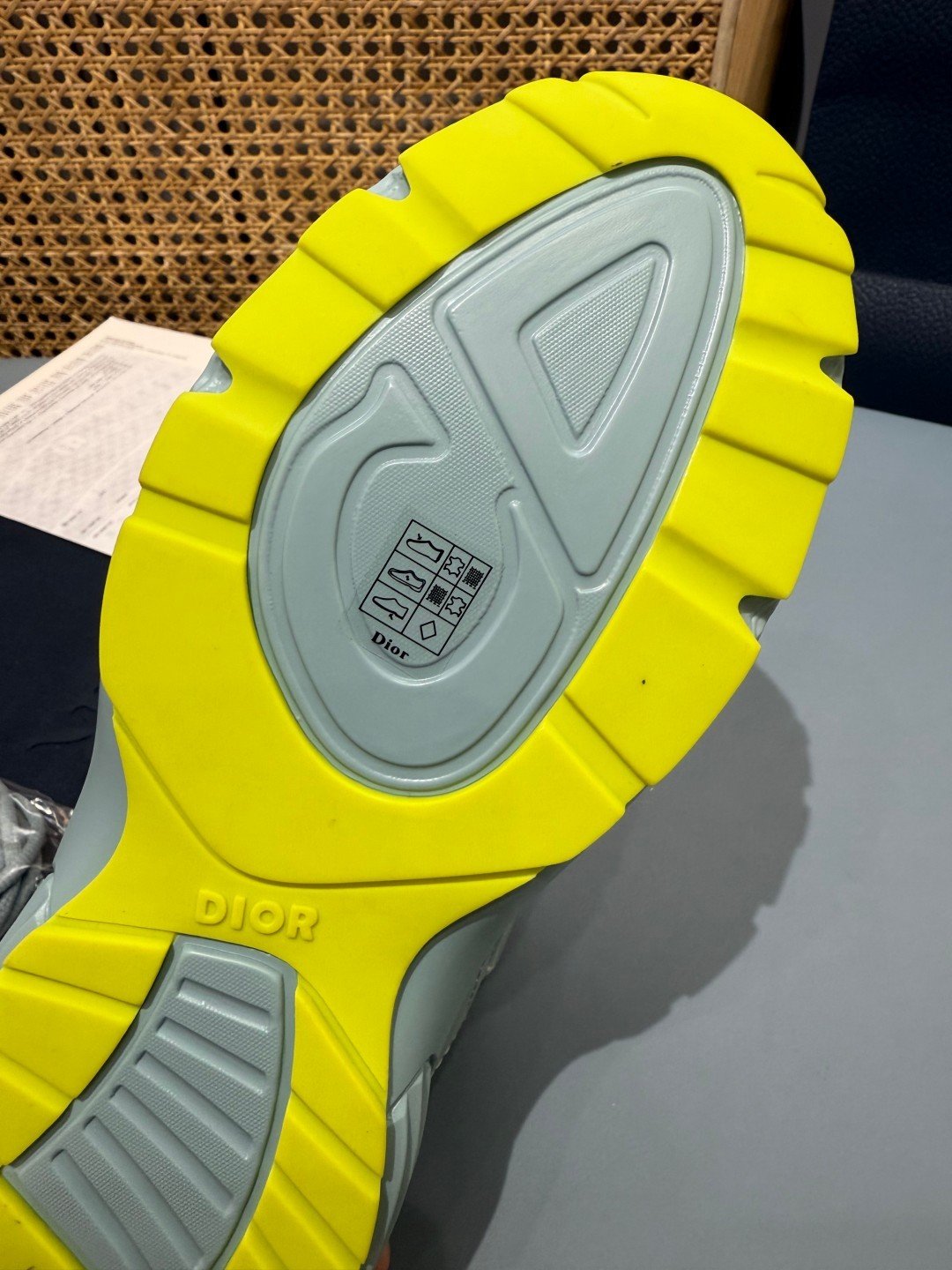 Sneakers B30 'Vert d'Eau et Jaune Fluo' — vue 6