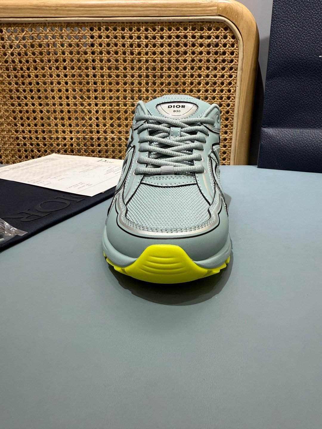 Sneakers B30 'Vert d'Eau et Jaune Fluo' — vue 8