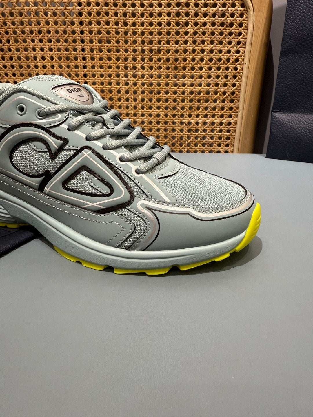 Sneakers B30 'Vert d'Eau et Jaune Fluo' — vue 12