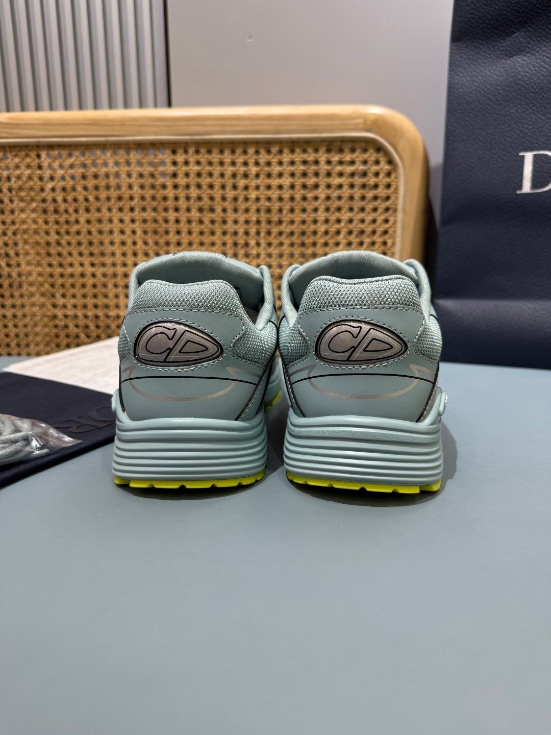 Sneakers B30 'Vert d'Eau et Jaune Fluo' — vue 20
