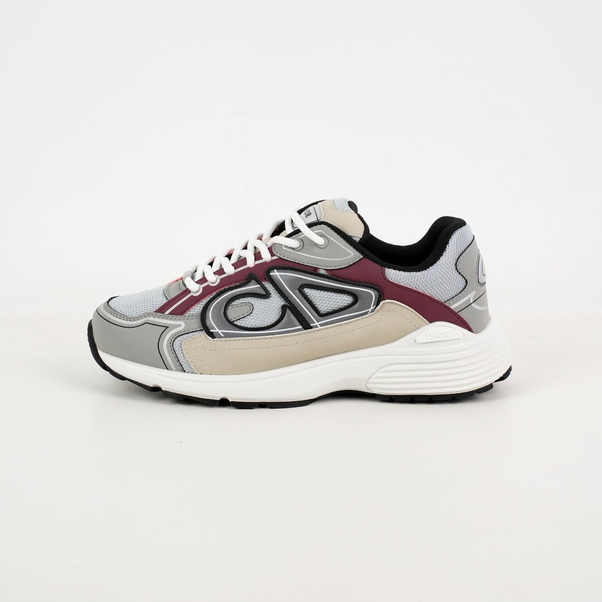 Sneakers B30 'Gris et Bordeaux'