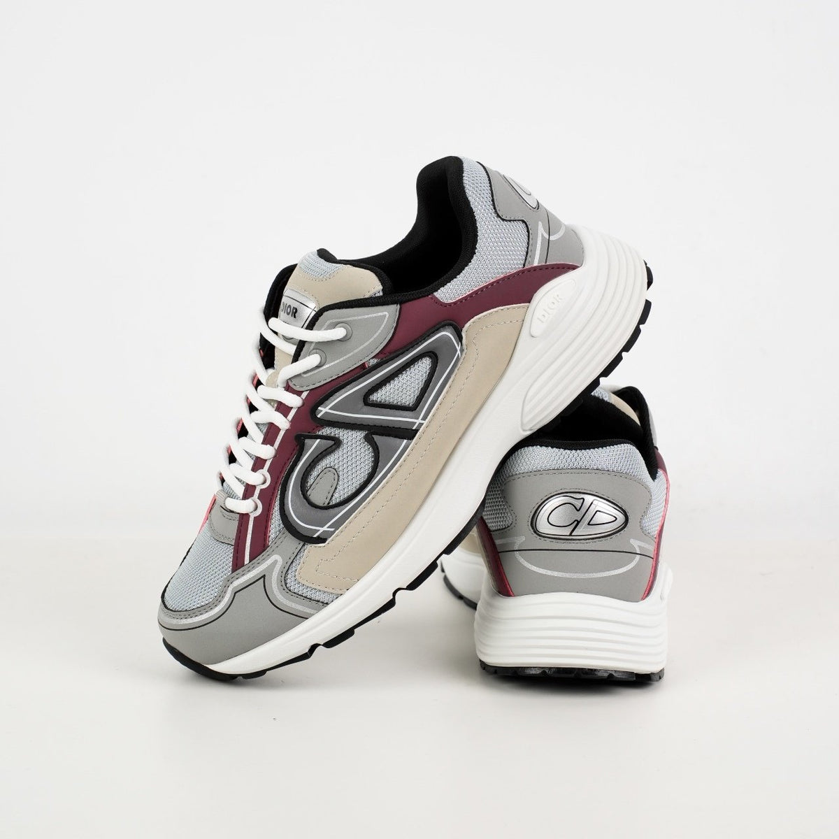 Sneakers B30 'Gris et Bordeaux' — vue 2