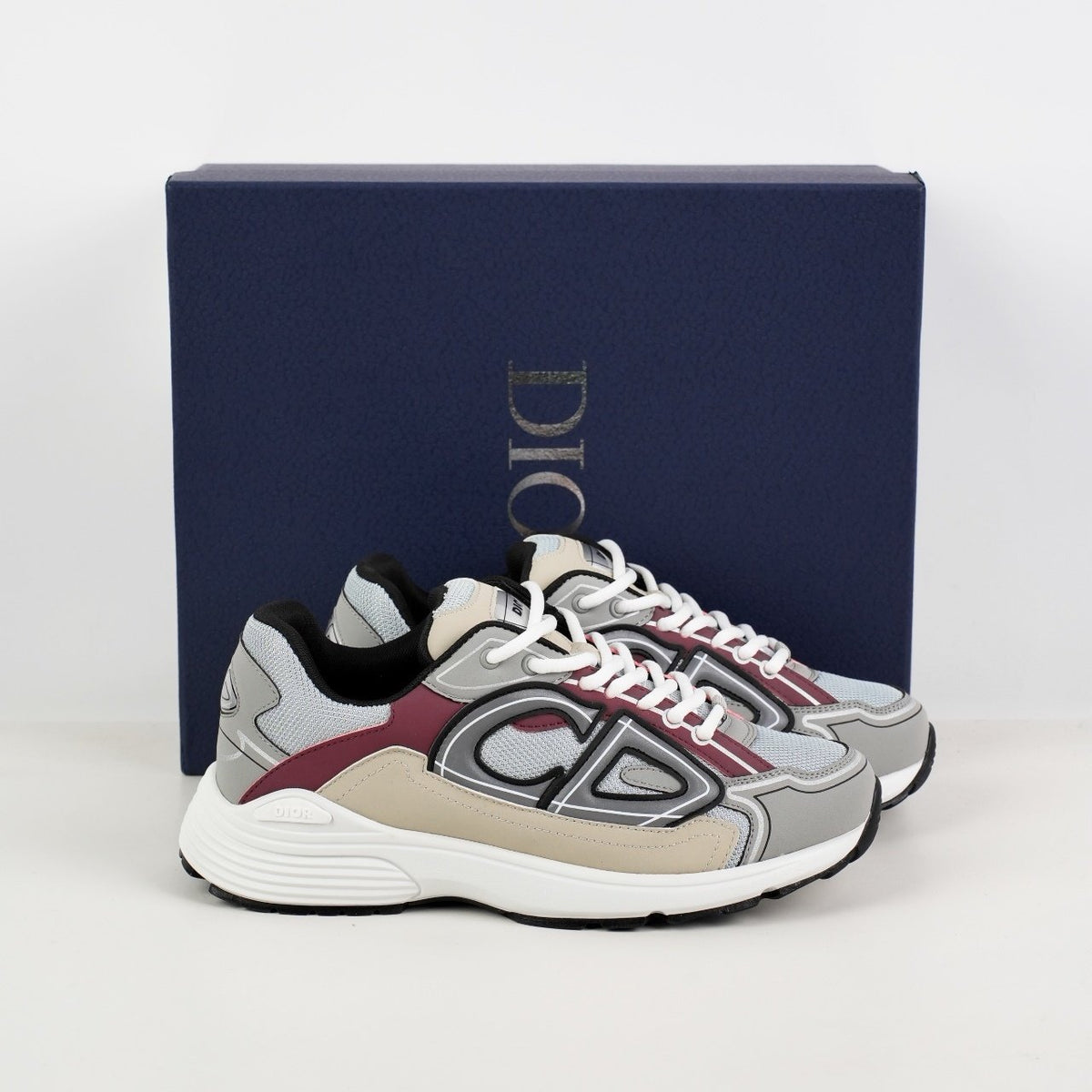 Sneakers B30 'Gris et Bordeaux' — vue 3