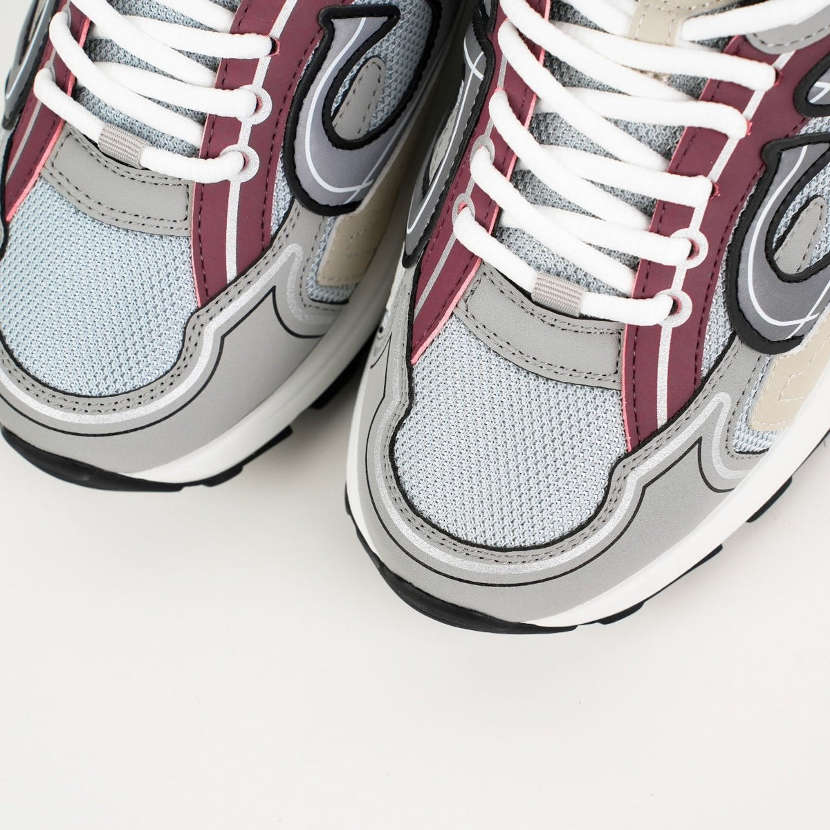 Sneakers B30 'Gris et Bordeaux' — vue 9