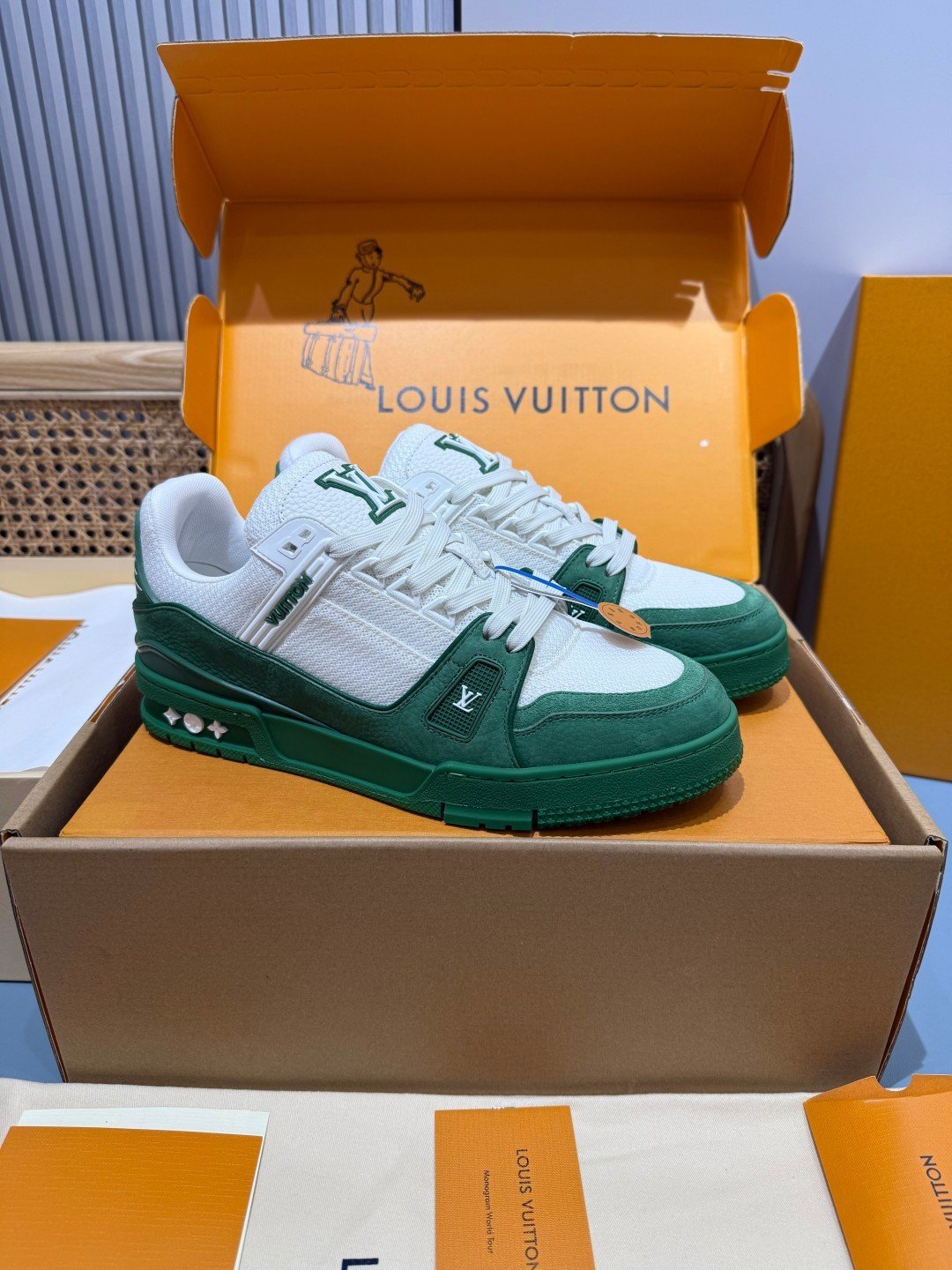 Sneakers Trainer 'Vert Bouteille'