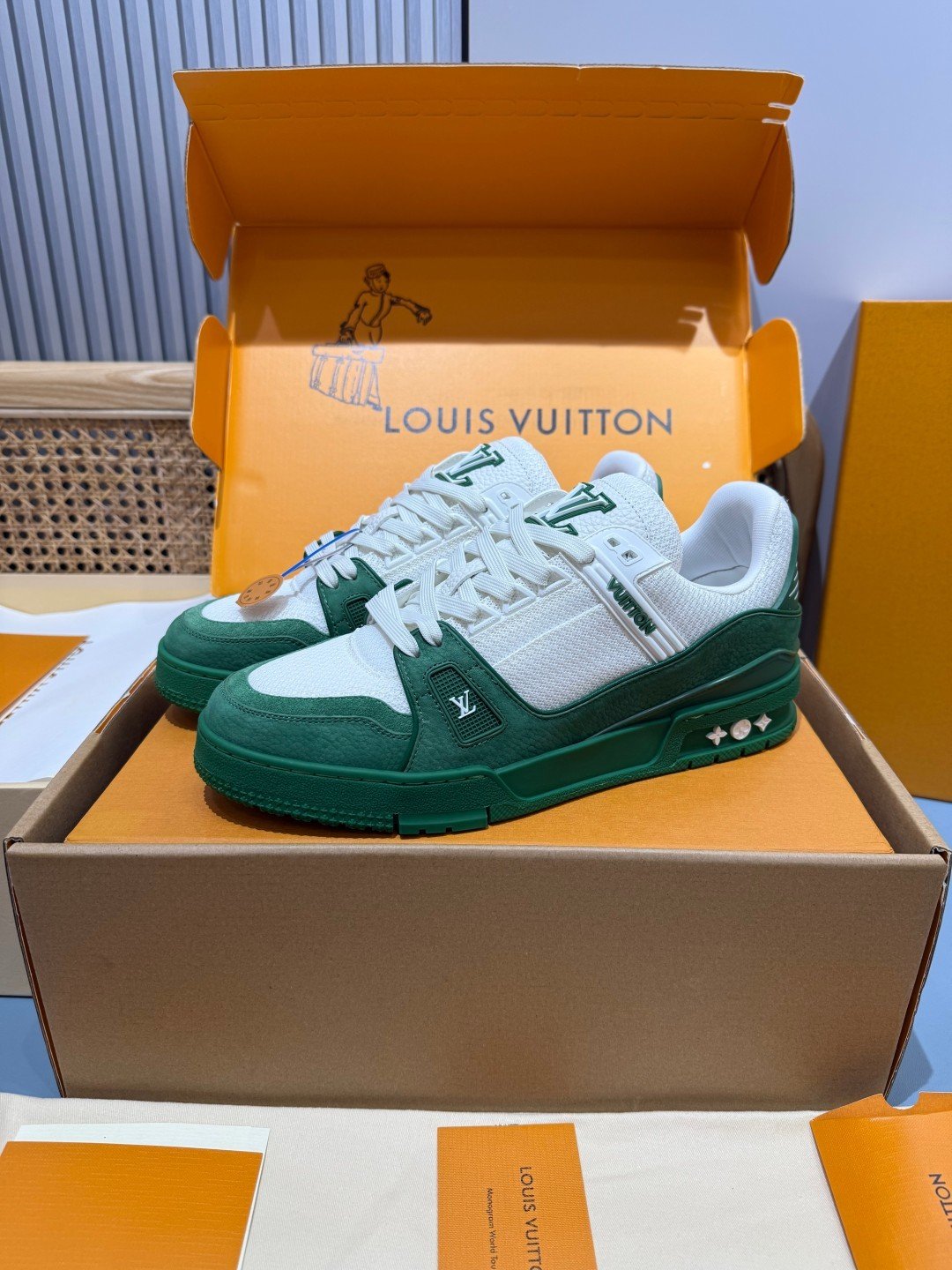 Sneakers Trainer 'Vert Bouteille' — vue 4