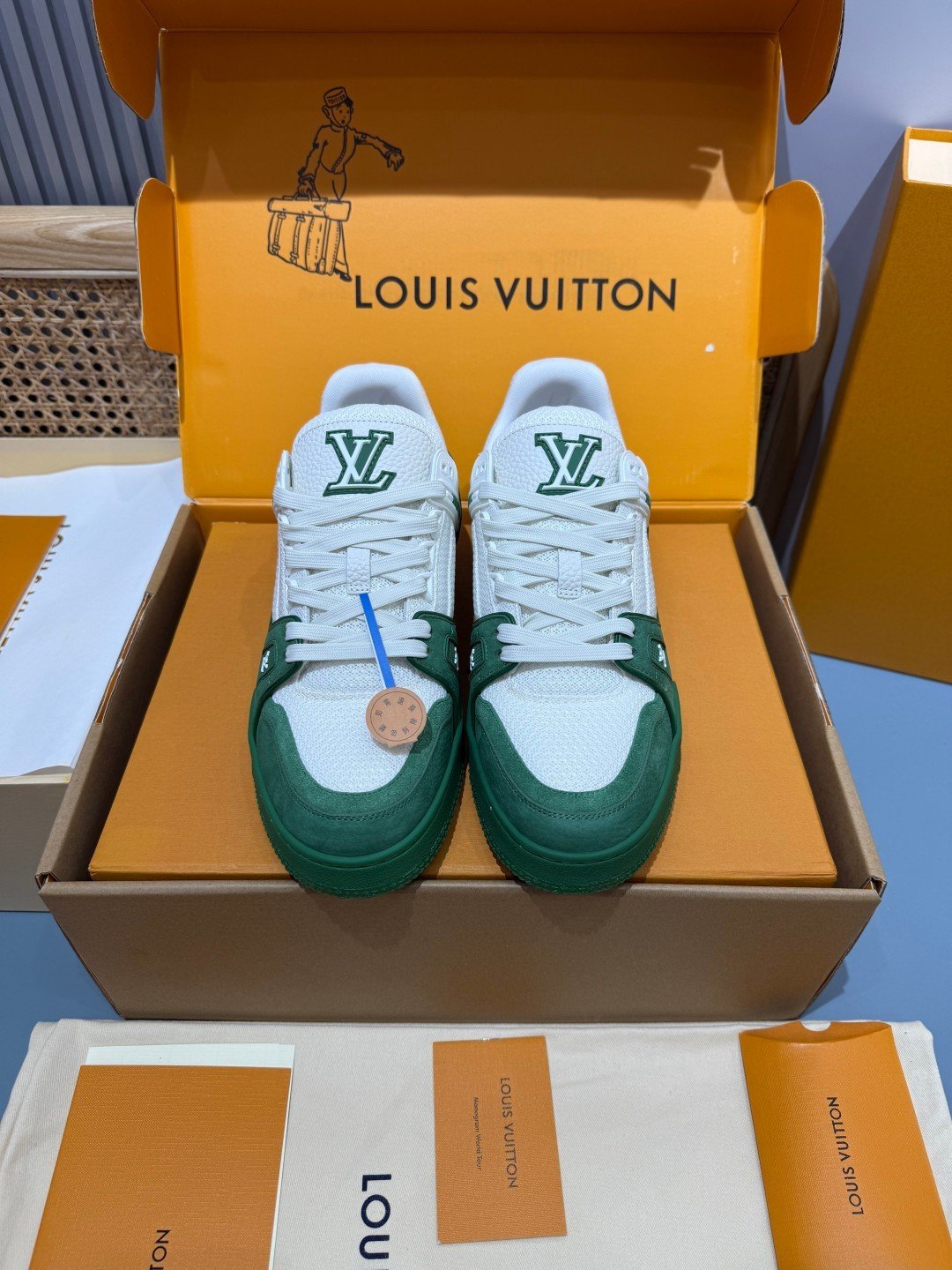 Sneakers Trainer 'Vert Bouteille' — vue 5