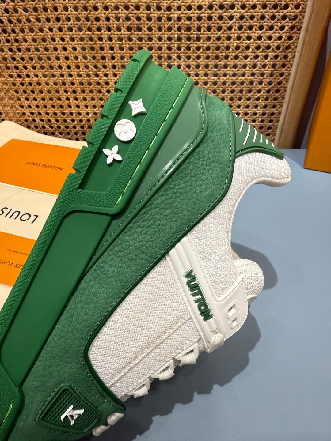 Sneakers Trainer 'Vert Bouteille' — vue 9