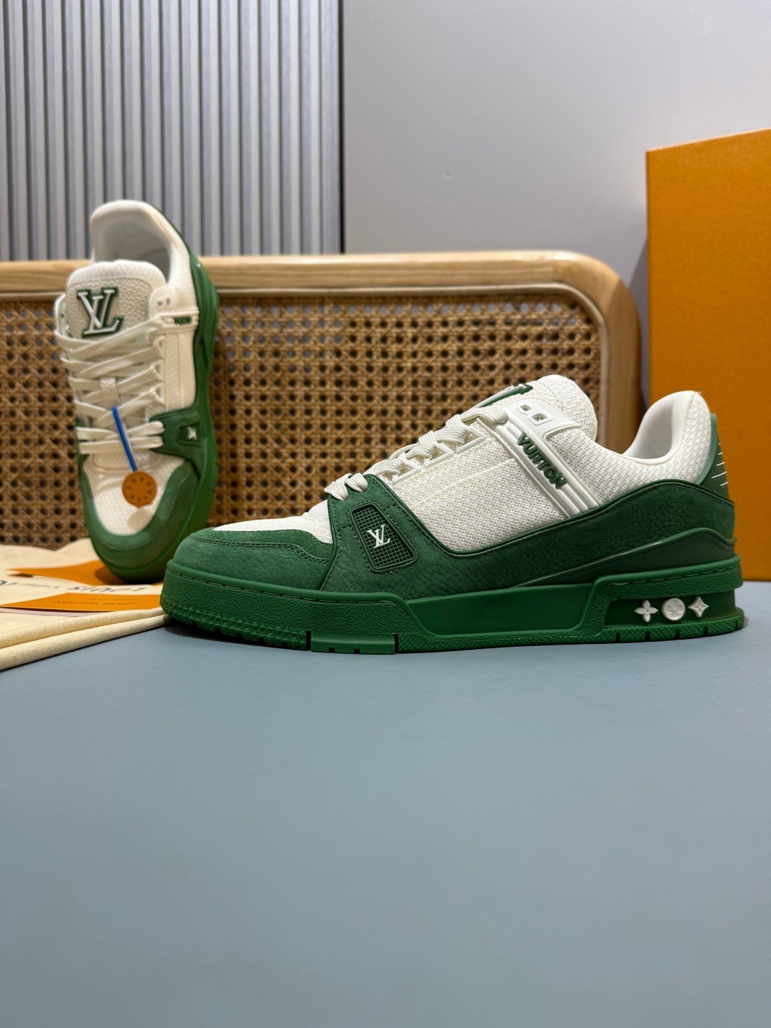 Sneakers Trainer 'Vert Bouteille' — vue 11