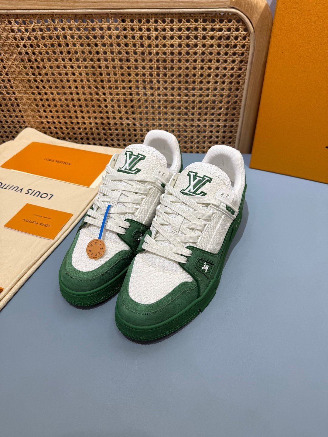 Sneakers Trainer 'Vert Bouteille' — vue 13