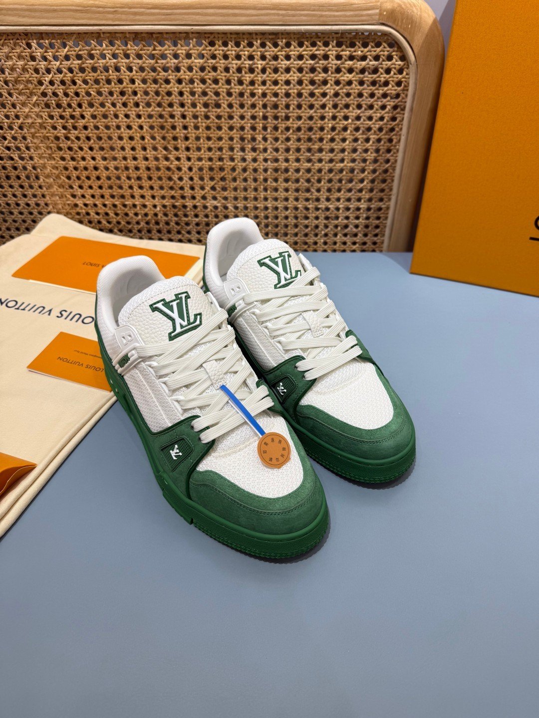 Sneakers Trainer 'Vert Bouteille' — vue 14
