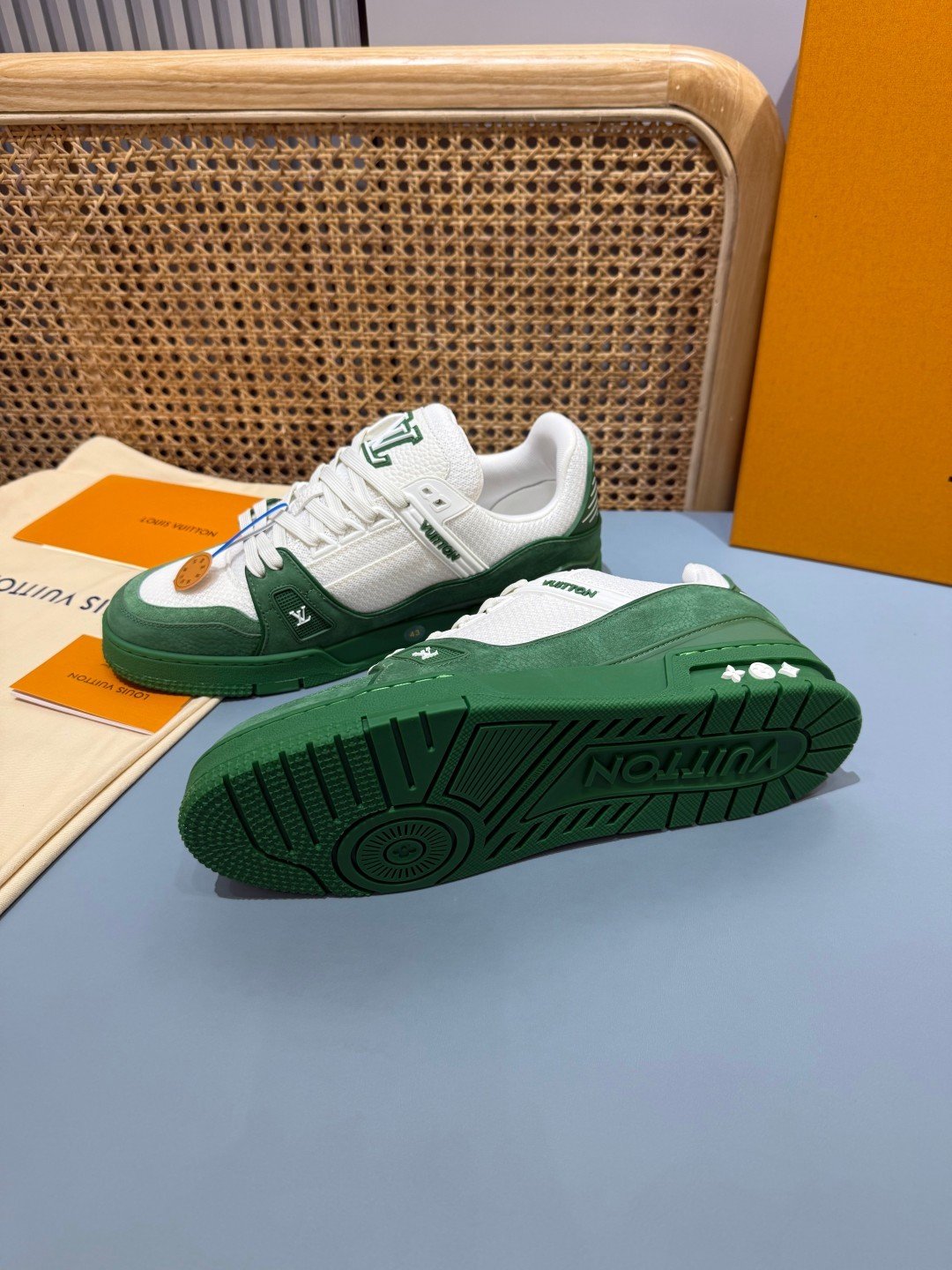 Sneakers Trainer 'Vert Bouteille' — vue 22