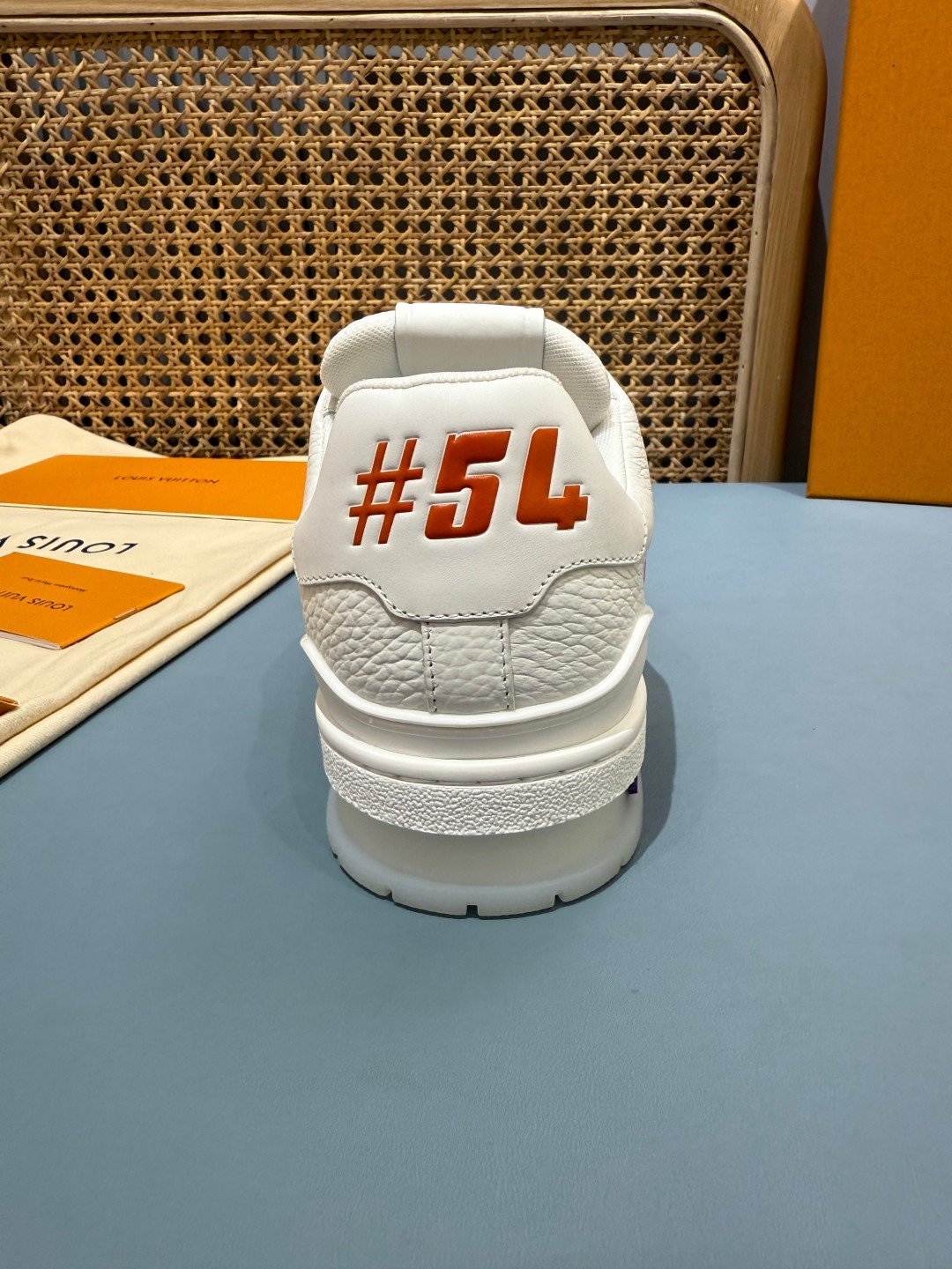 Sneakers Trainer 'Blanc Rouge #5L' — vue 9