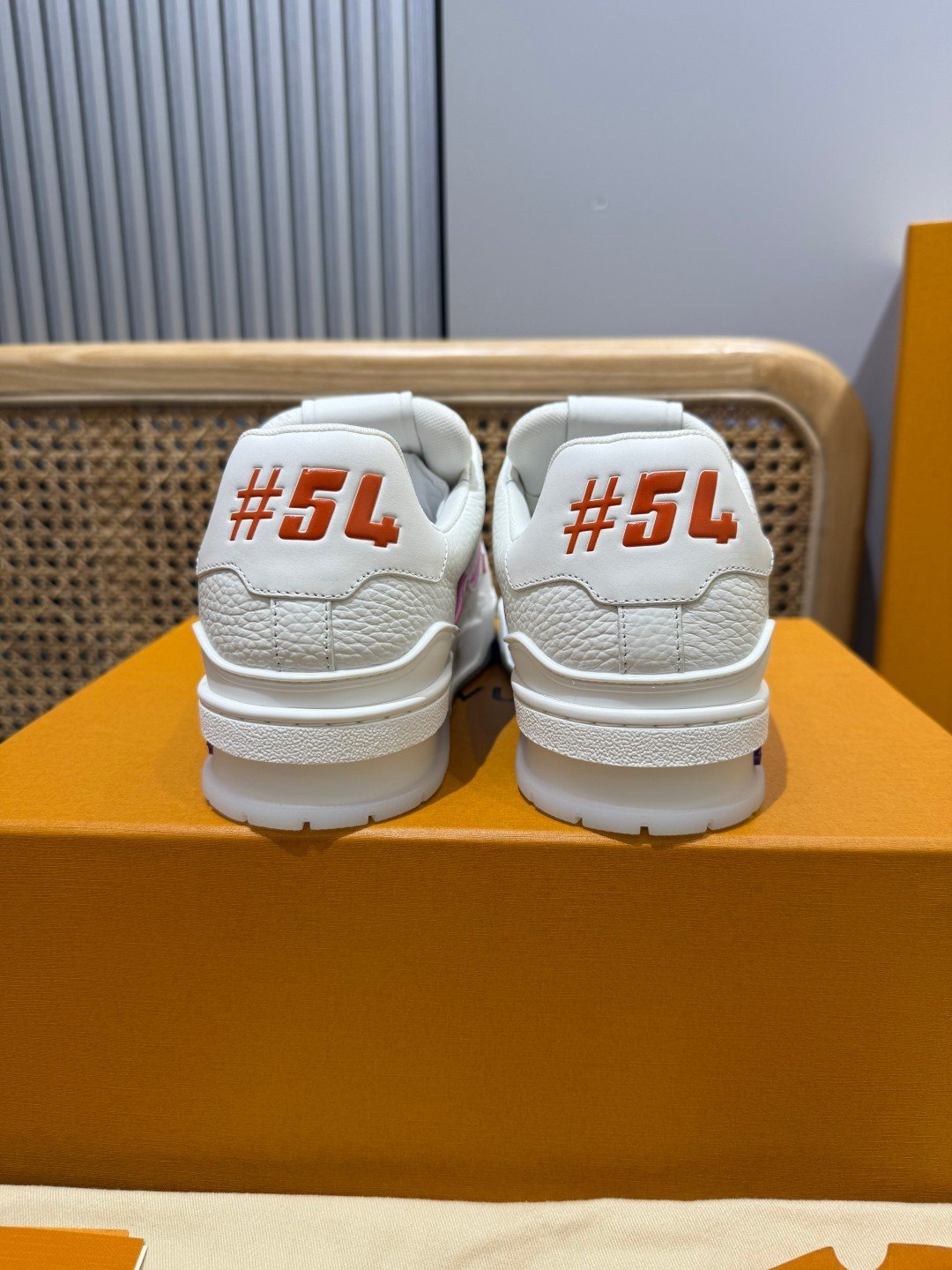 Sneakers Trainer 'Blanc Rouge #5L' — vue 26