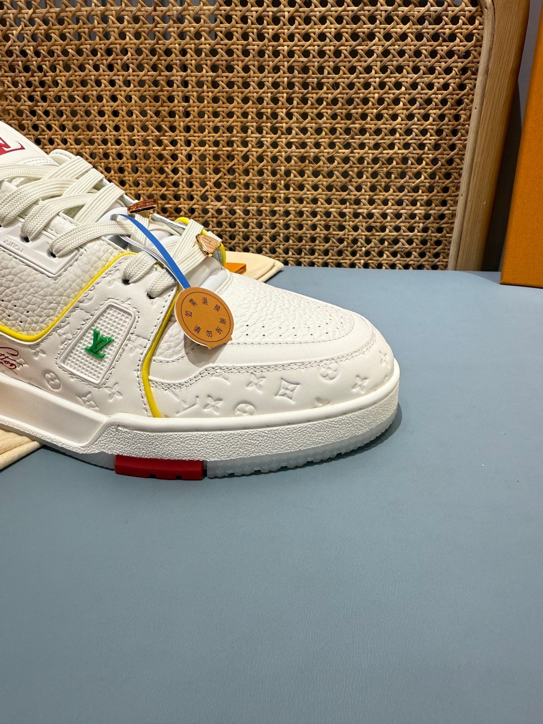 Sneakers Trainer 'Blanc Multicolore Brodé' — vue 14