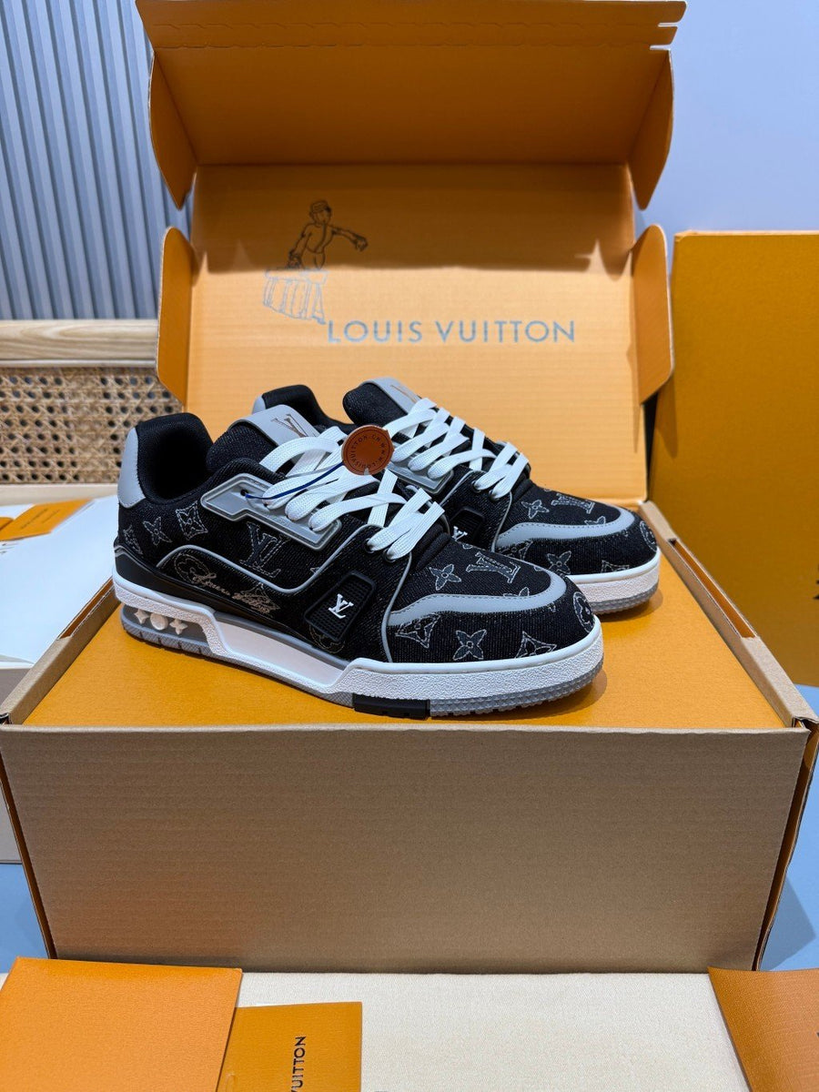 Sneakers Trainer Denim 'Denim Noir Blanc'