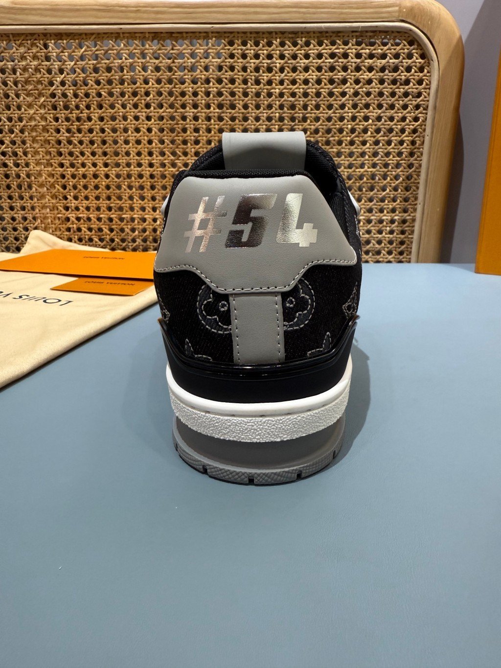 Sneakers Trainer Denim 'Denim Noir Blanc' — vue 9