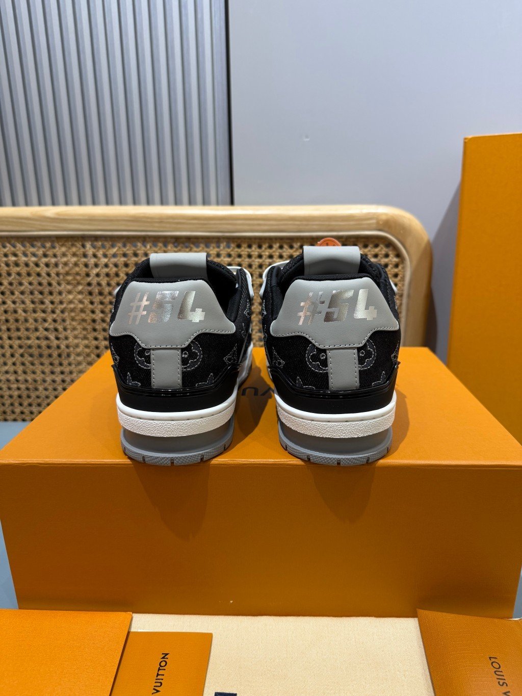 Sneakers Trainer Denim 'Denim Noir Blanc' — vue 26