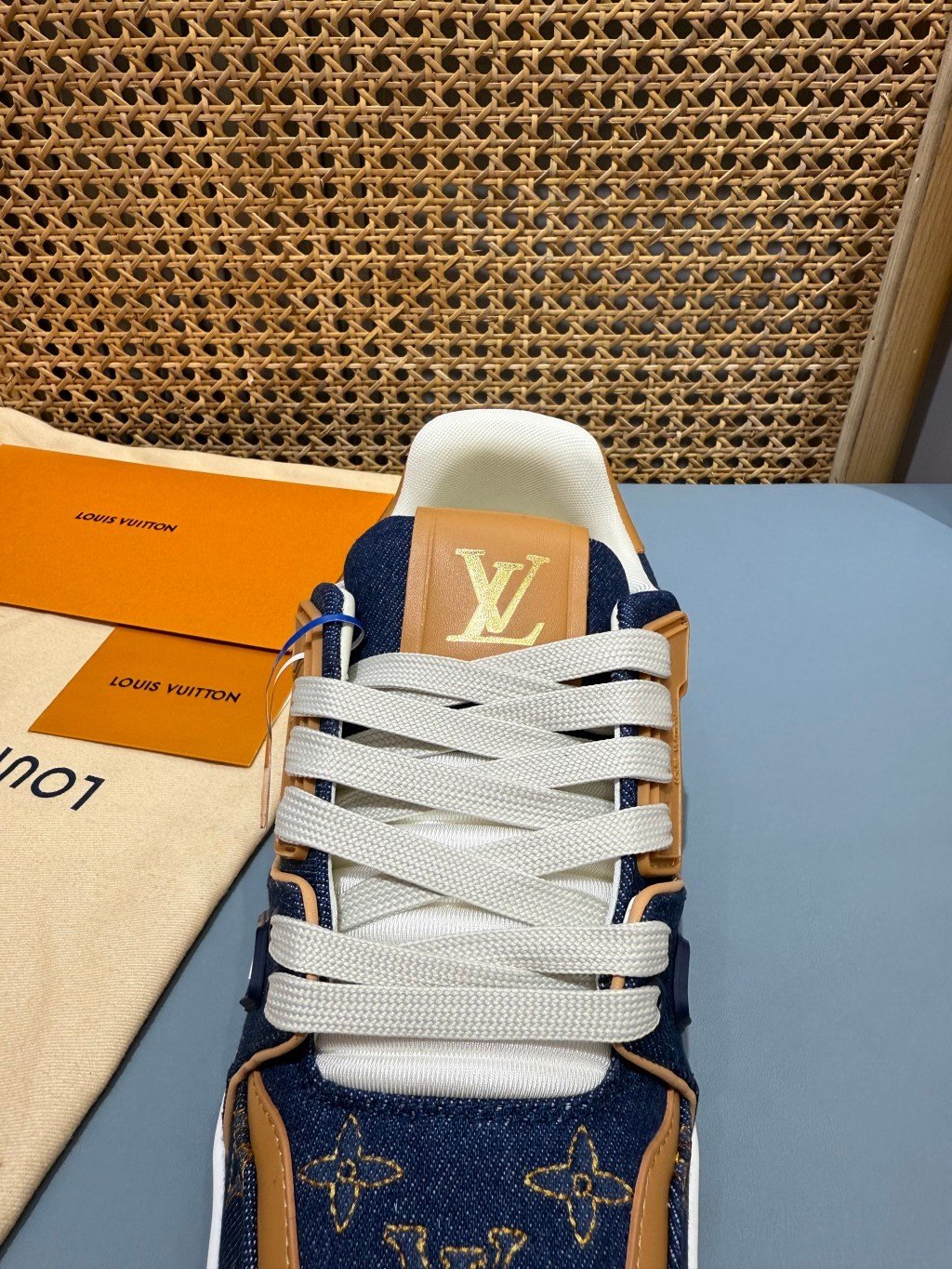 Sneakers Trainer Denim 'Denim Camel' — vue 7