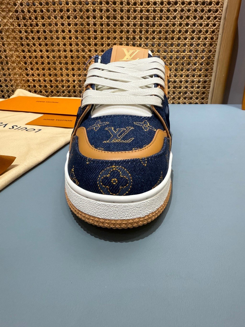 Sneakers Trainer Denim 'Denim Camel' — vue 8