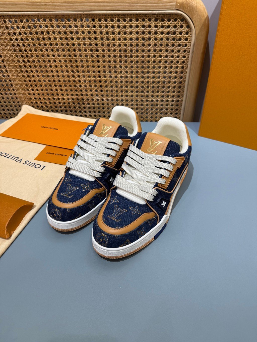 Sneakers Trainer Denim 'Denim Camel' — vue 15