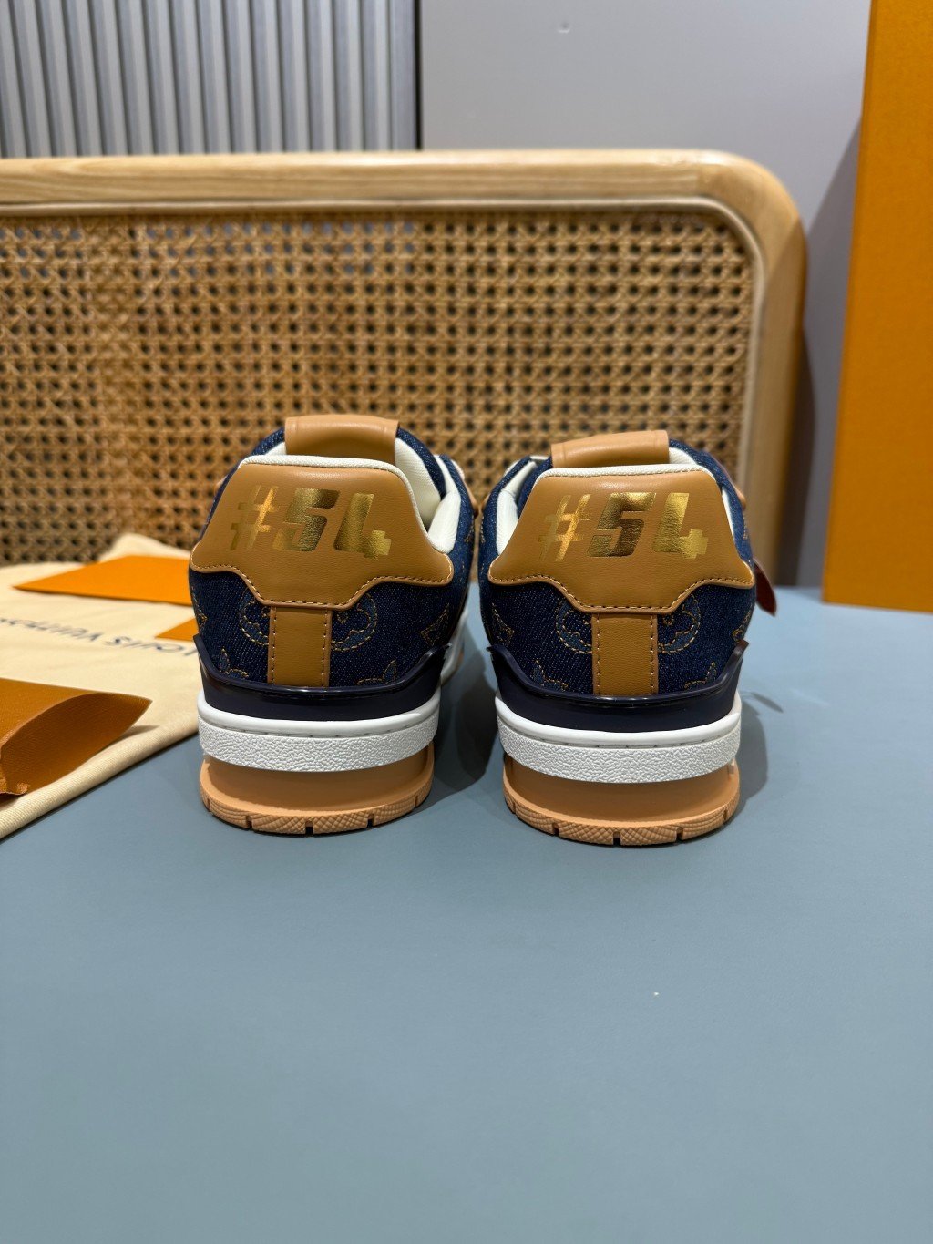 Sneakers Trainer Denim 'Denim Camel' — vue 20