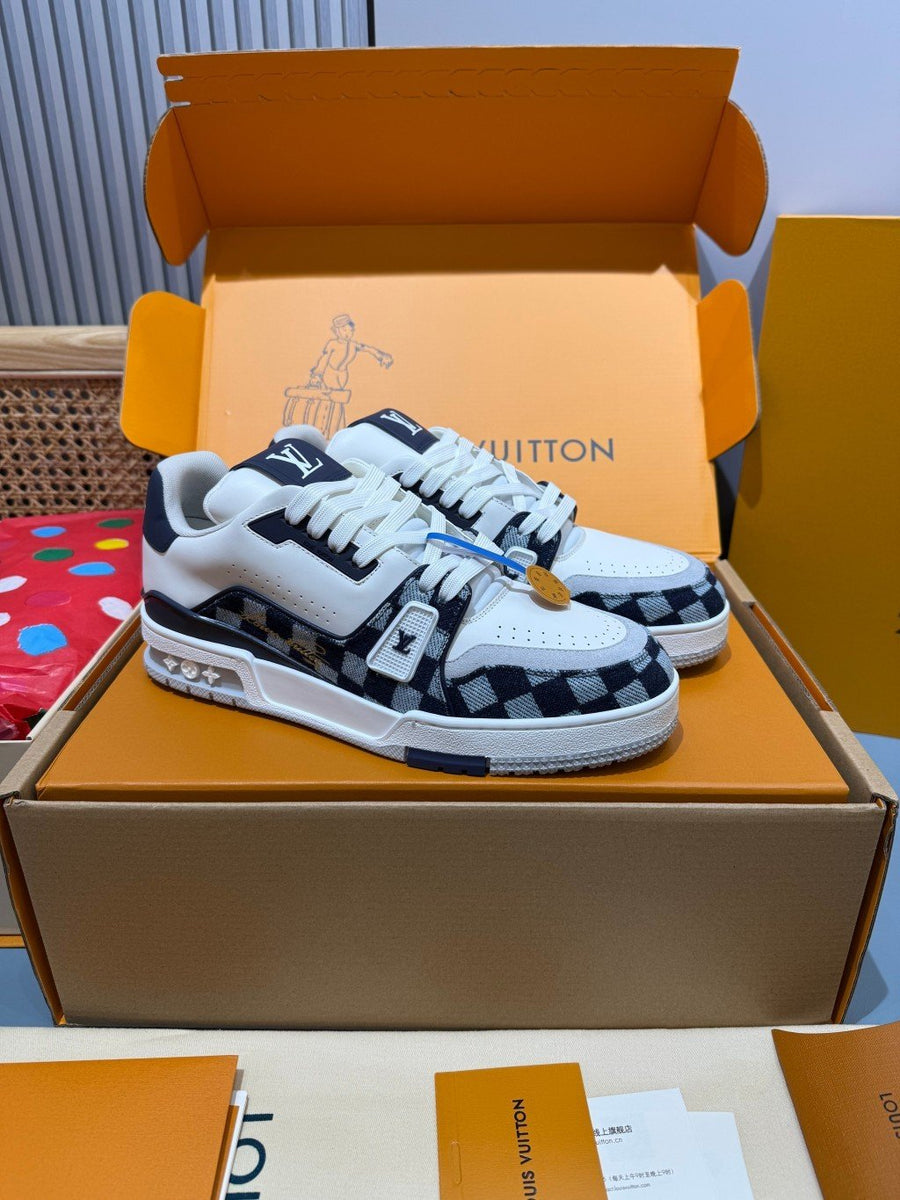 Sneakers Trainer 'Blanc Noir Zébré'