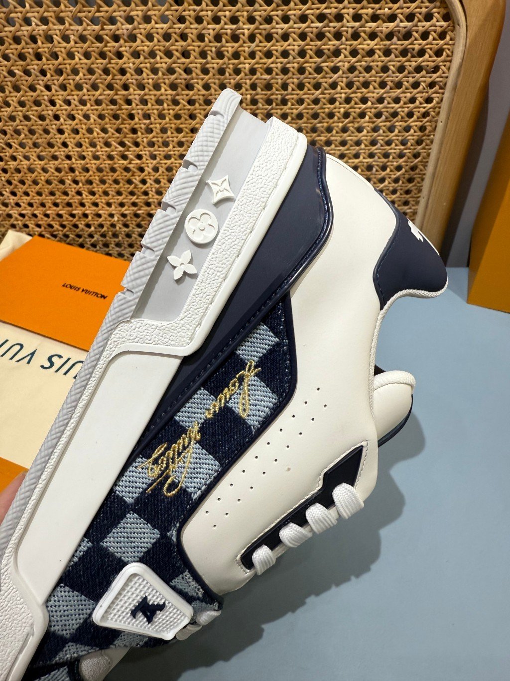 Sneakers Trainer 'Blanc Noir Zébré' — vue 11