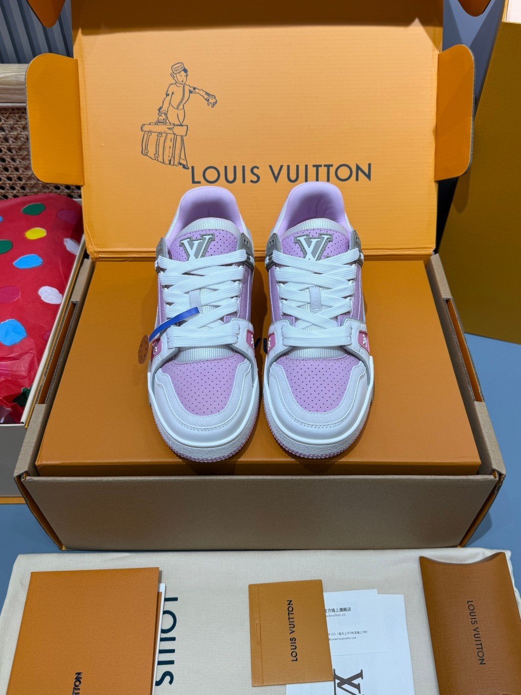 Sneakers Trainer 'Blanc Rose Pastel' — vue 5