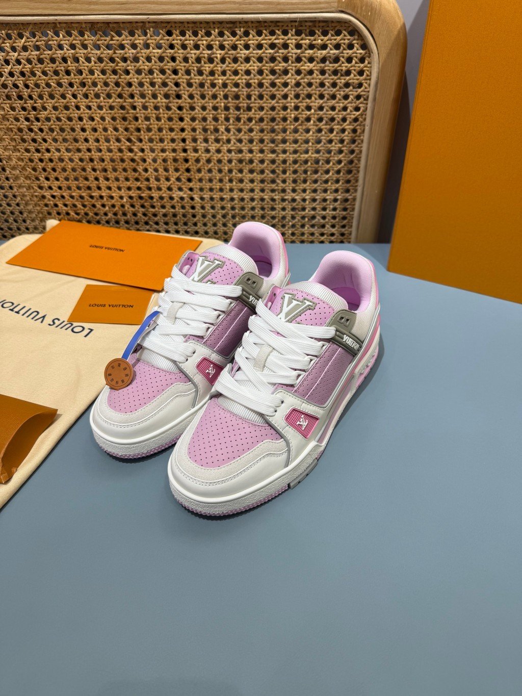 Sneakers Trainer 'Blanc Rose Pastel' — vue 15