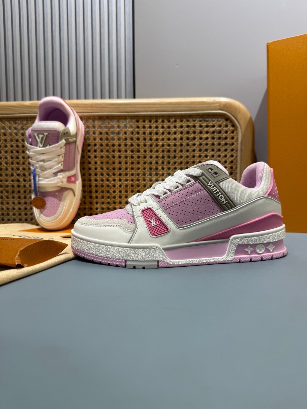 Sneakers Trainer 'Blanc Rose Pastel' — vue 23
