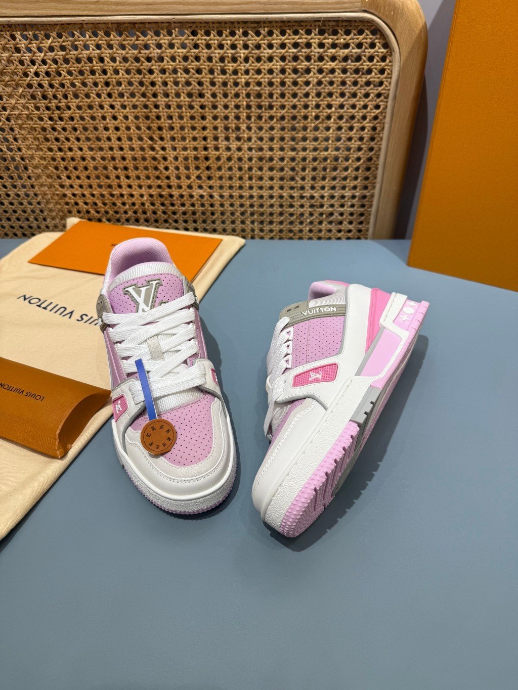 Sneakers Trainer 'Blanc Rose Pastel' — vue 24