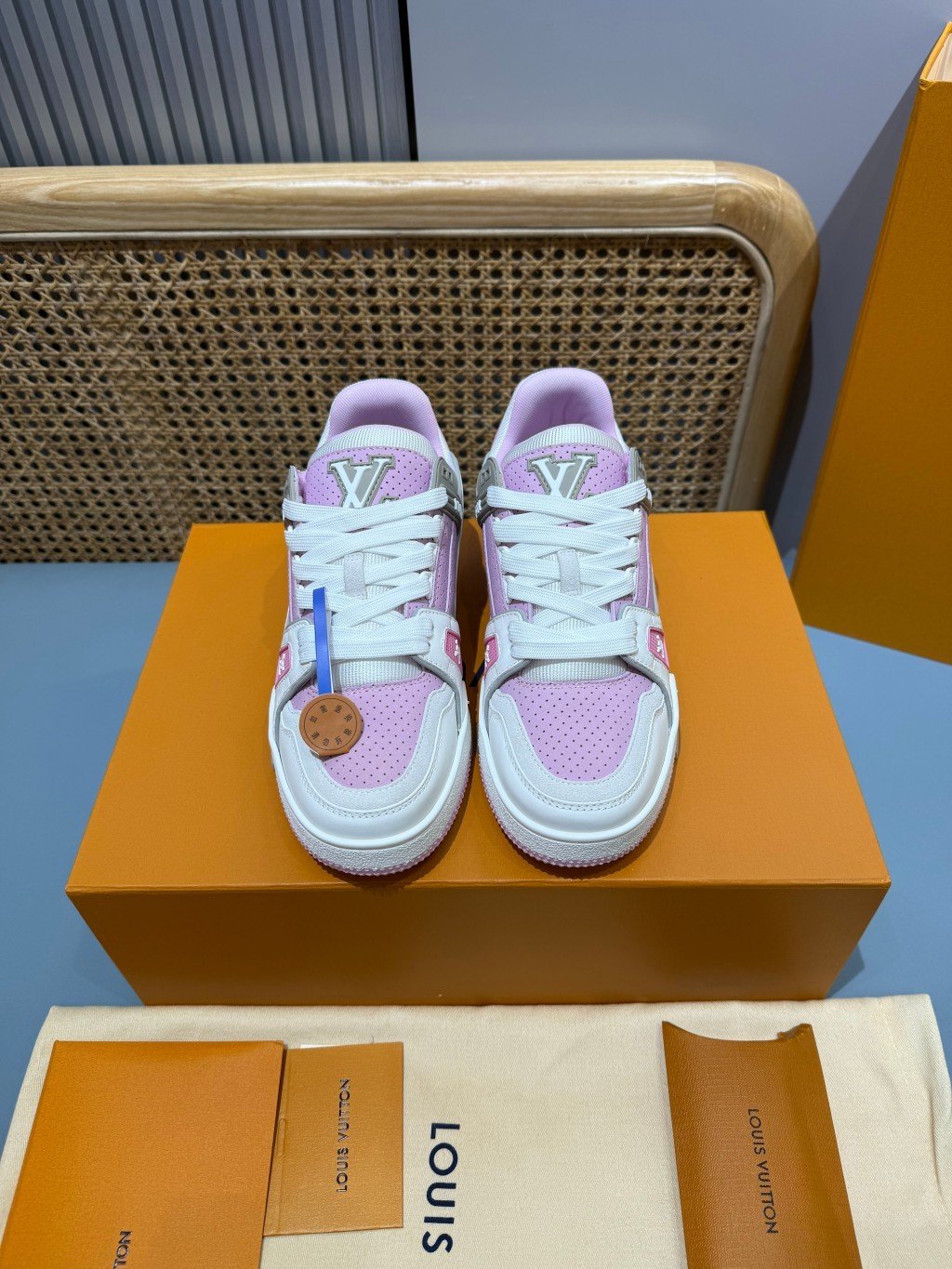 Sneakers Trainer 'Blanc Rose Pastel' — vue 29