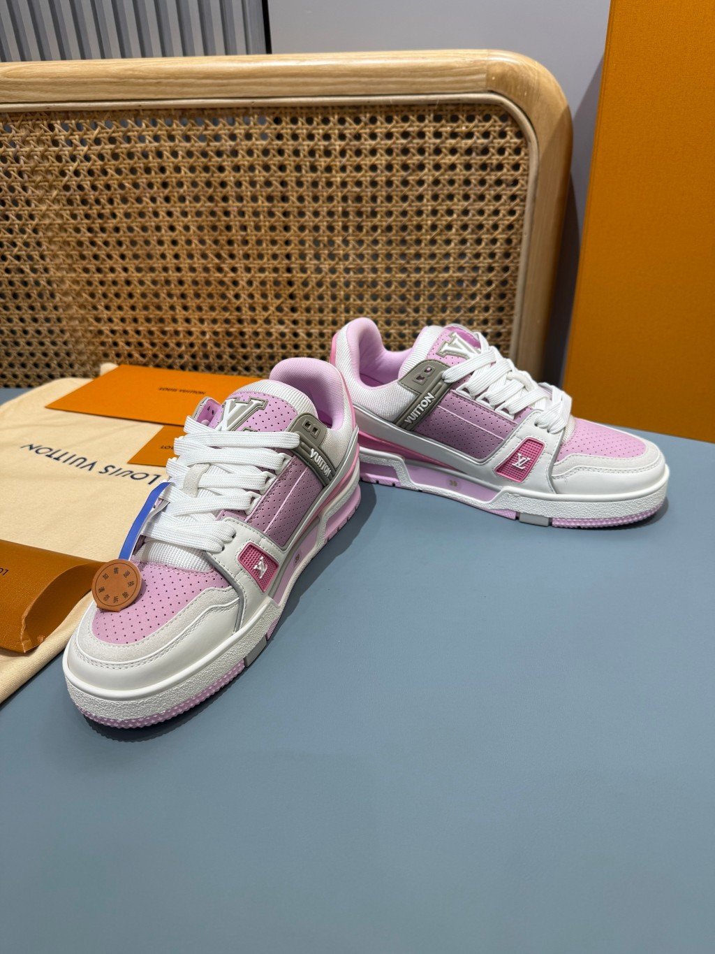 Sneakers Trainer 'Blanc Rose Pastel' — vue 33