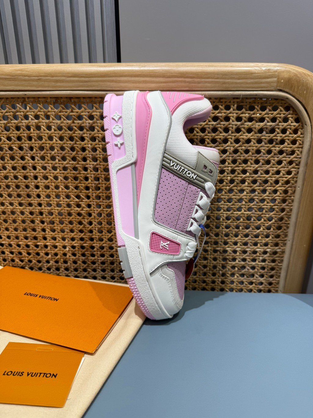 Sneakers Trainer 'Blanc Rose Pastel' — vue 34