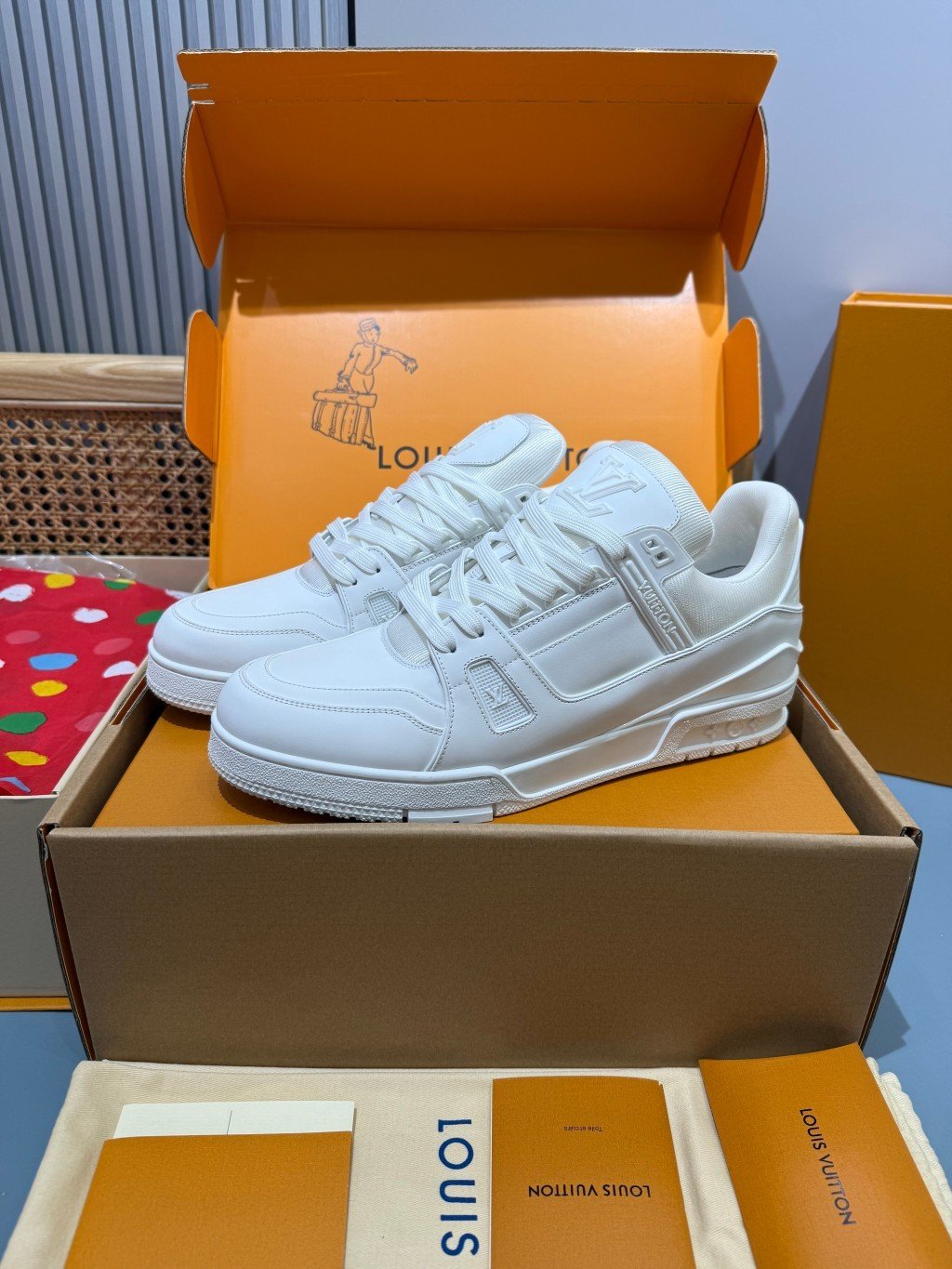 Sneakers Trainer 'Blanc Perle' — vue 4