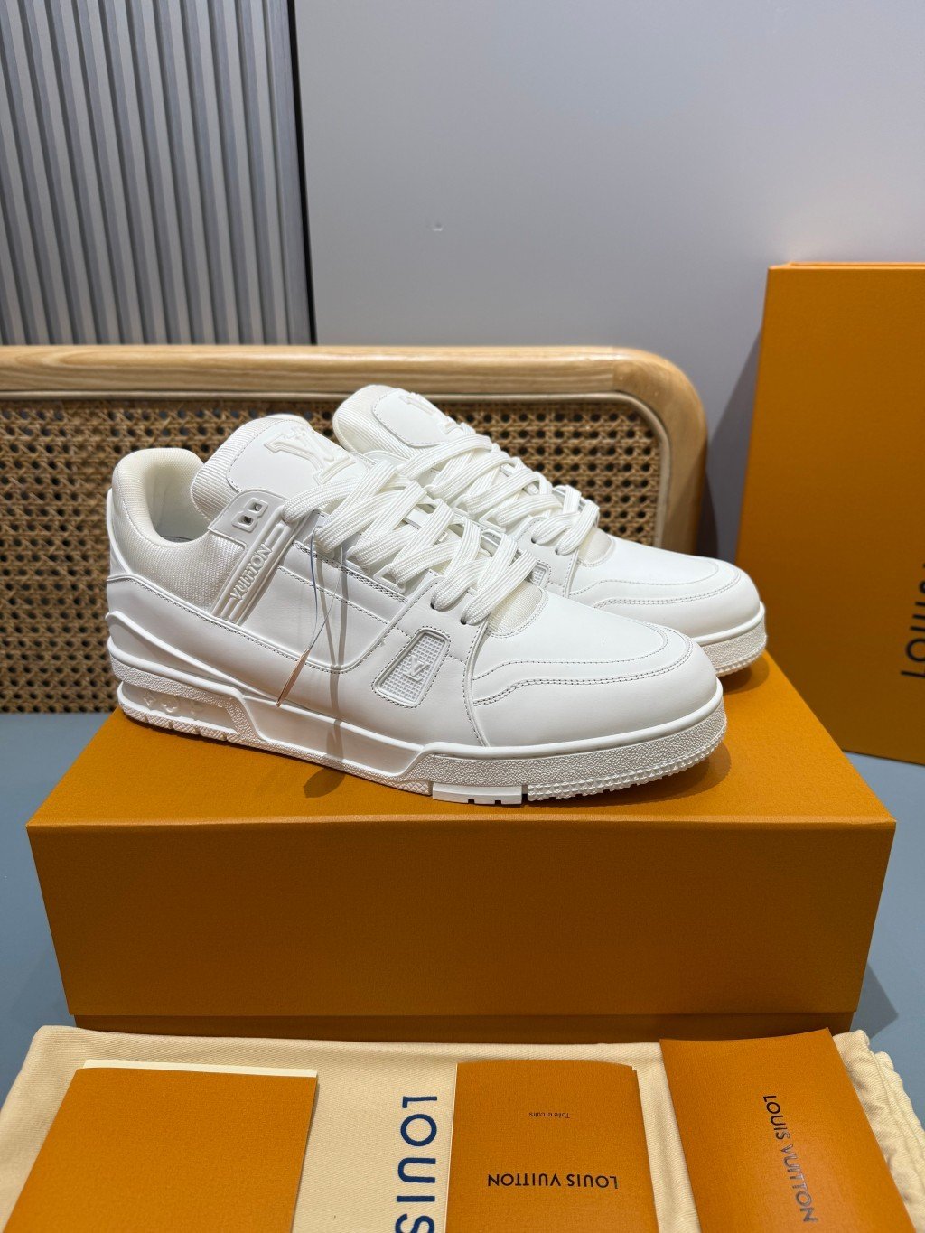 Sneakers Trainer 'Blanc Perle' — vue 28
