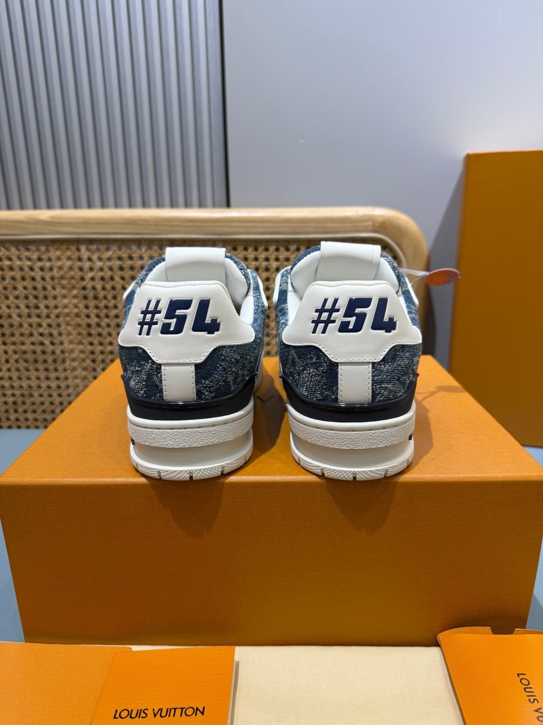 Sneakers Trainer Denim 'Denim Délavé Bleu' — vue 2