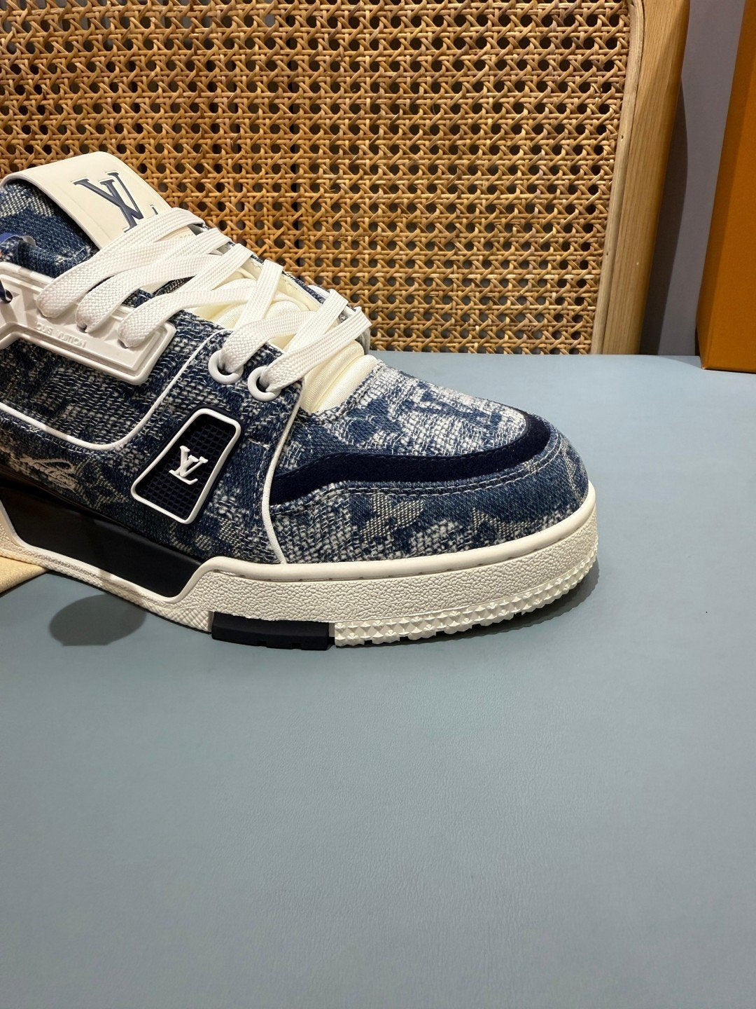 Sneakers Trainer Denim 'Denim Délavé Bleu' — vue 13