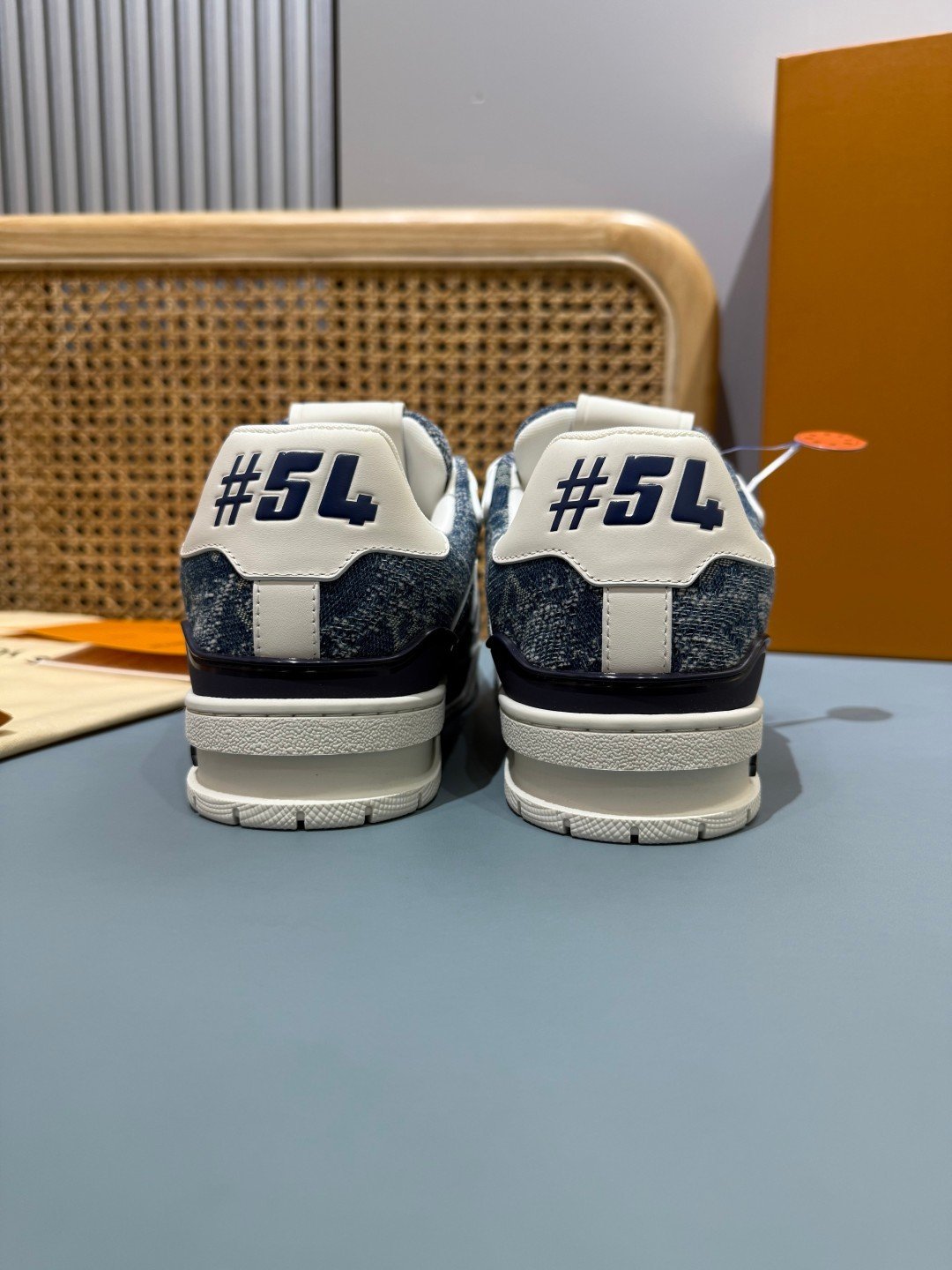 Sneakers Trainer Denim 'Denim Délavé Bleu' — vue 21