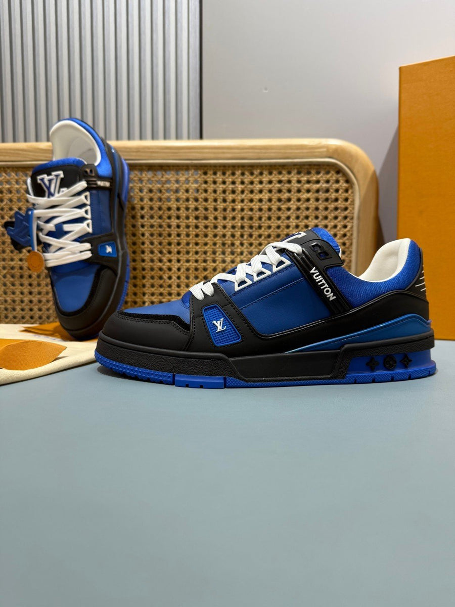 Sneakers Trainer 'Noir Bleu Roi'