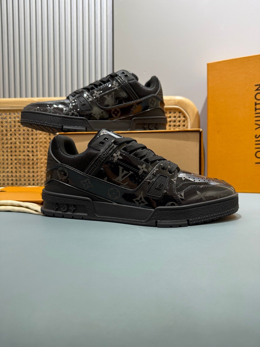 Sneakers Trainer 'Noir Brillant' — vue 5
