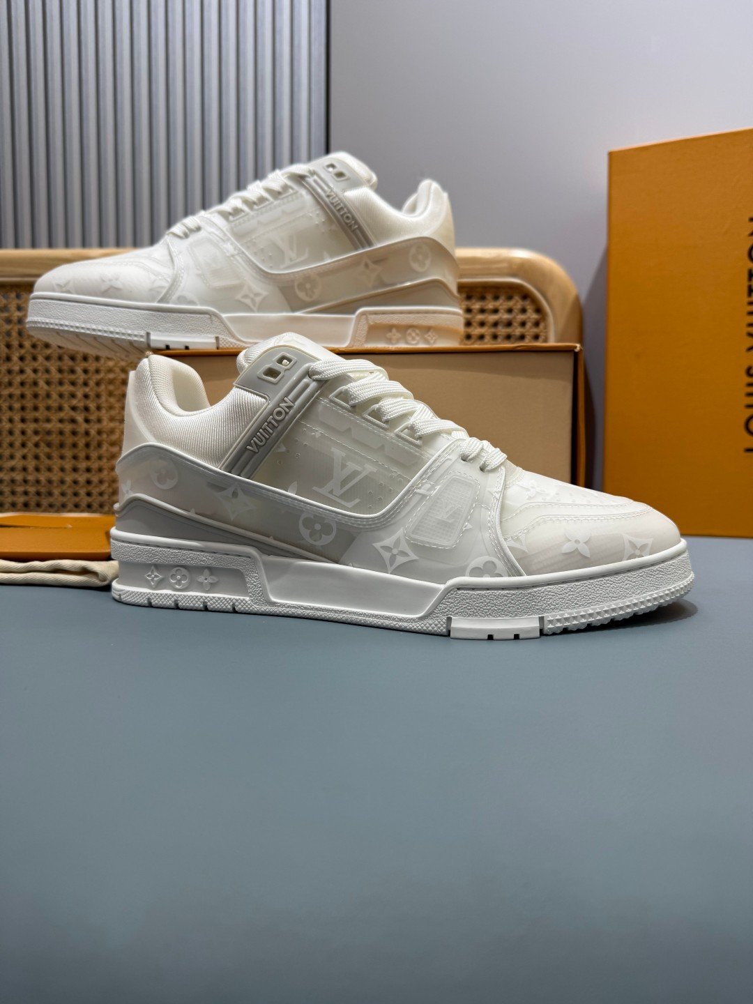 Sneakers Trainer 'Blanc Glacé' — vue 5
