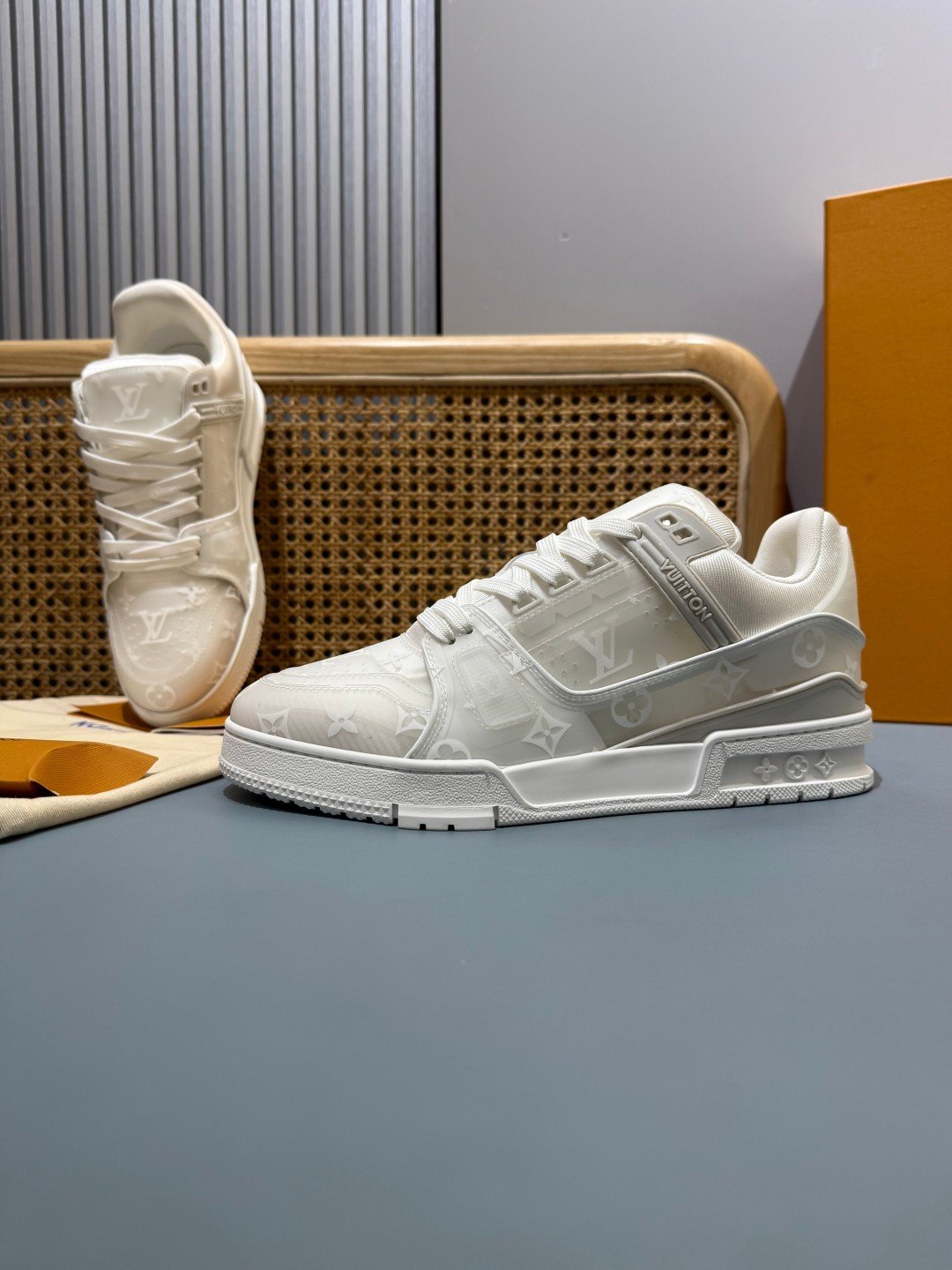 Sneakers Trainer 'Blanc Glacé' — vue 24