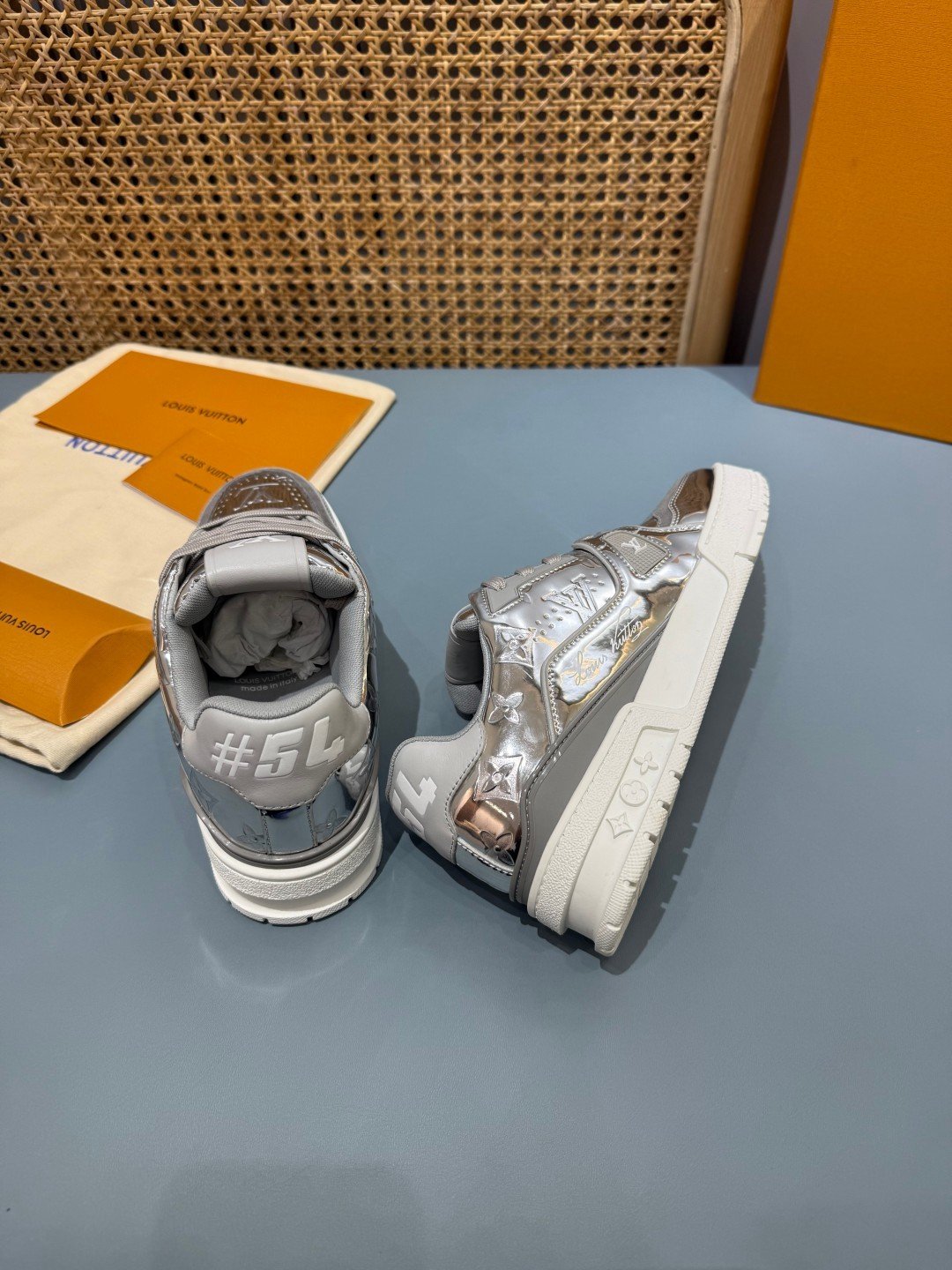 Sneakers Trainer 'Argent Chromé' — vue 22