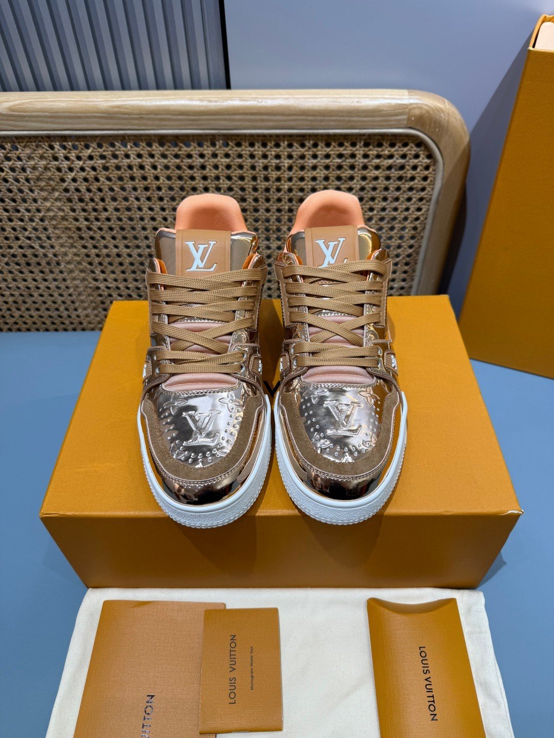 Sneakers Trainer 'Cuivre Métallisé' — vue 4