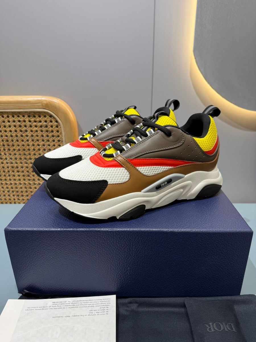 Sneakers B22 'Noir Orange Jaune'