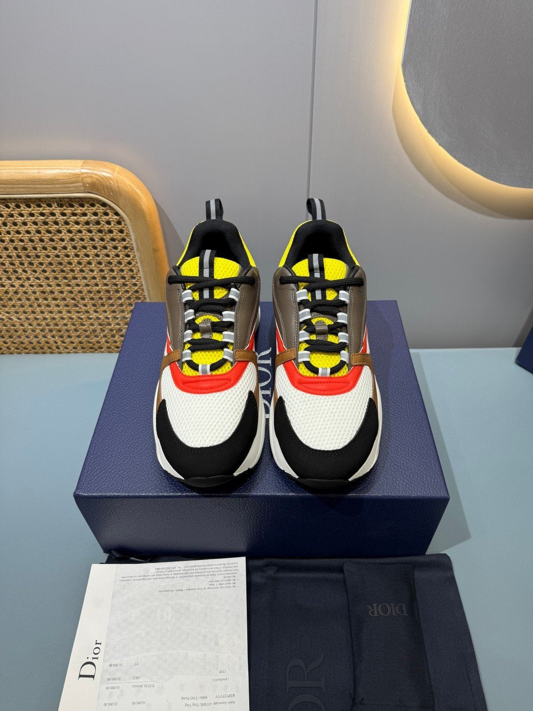 Sneakers B22 'Noir Orange Jaune' — vue 2