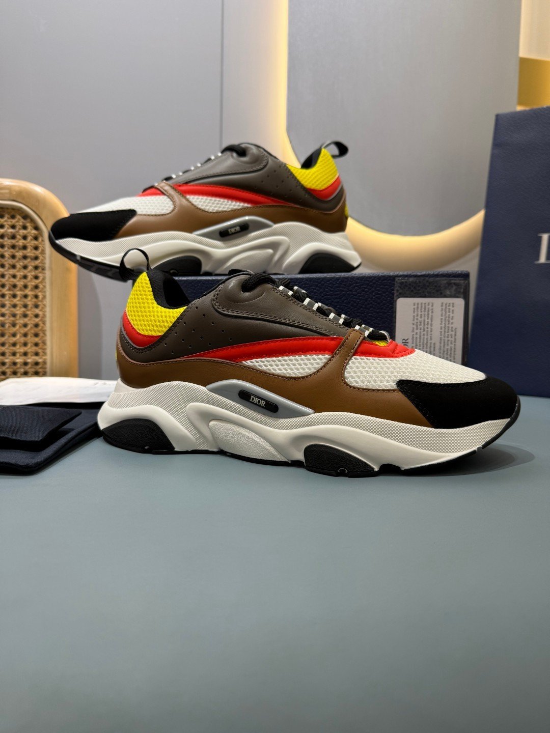 Sneakers B22 'Noir Orange Jaune' — vue 5